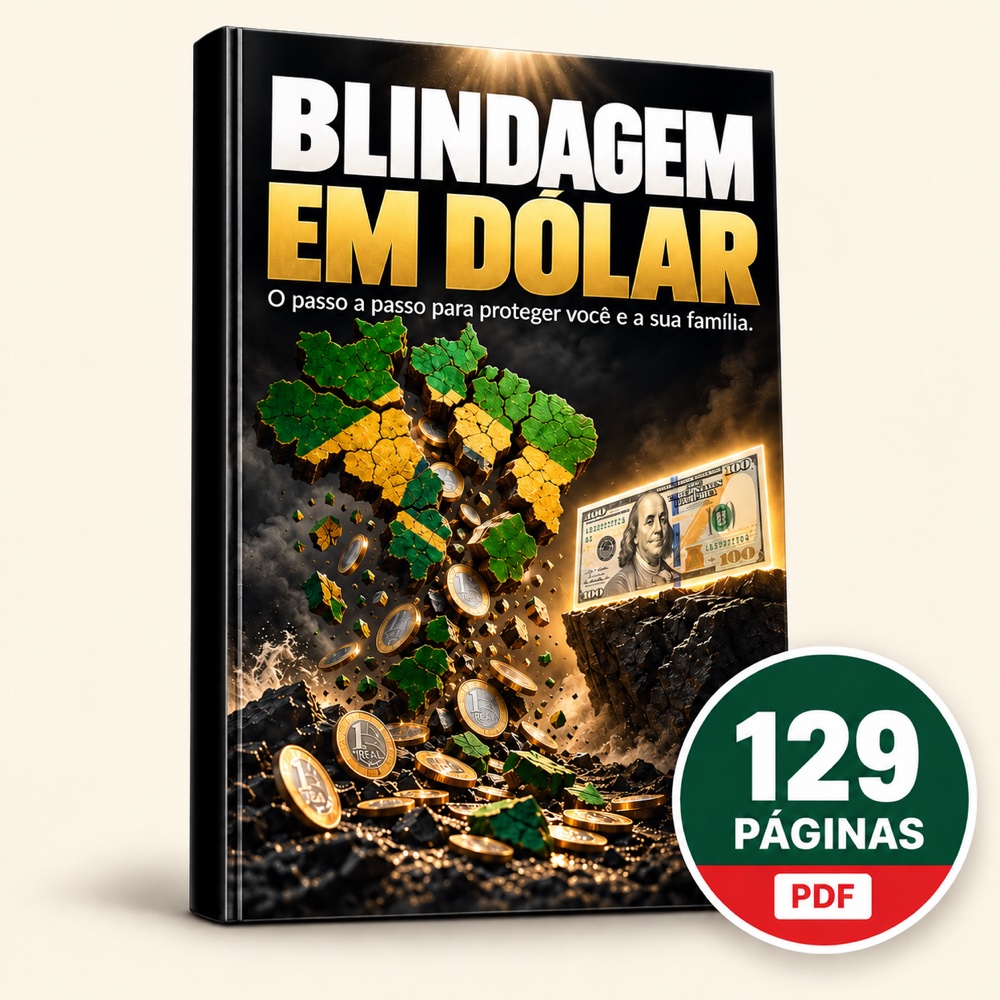 O guia Blindagem em Dólar com páginas reais