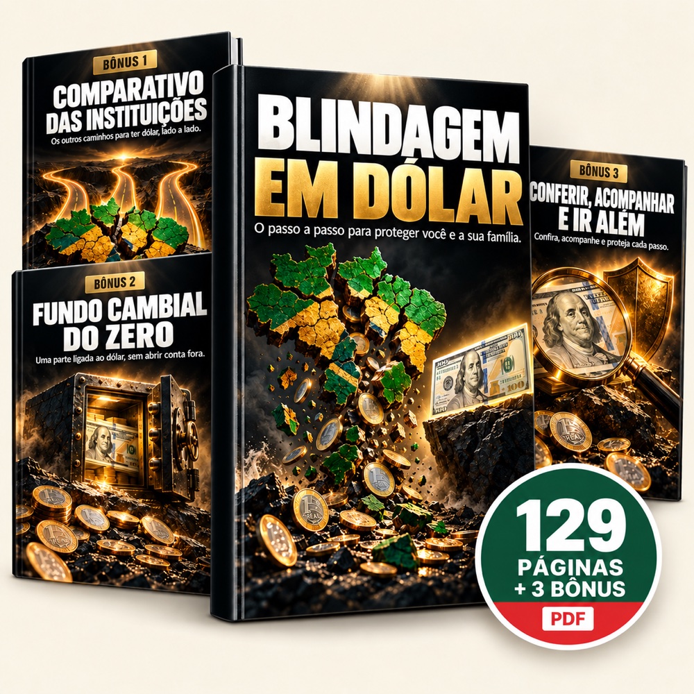 O guia Blindagem em Dólar com os 3 bônus