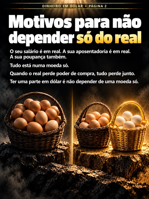 Página 2: Motivos para não depender só do real