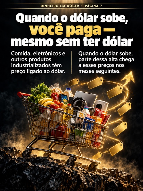 Página 7: Quando o dólar sobe, você paga