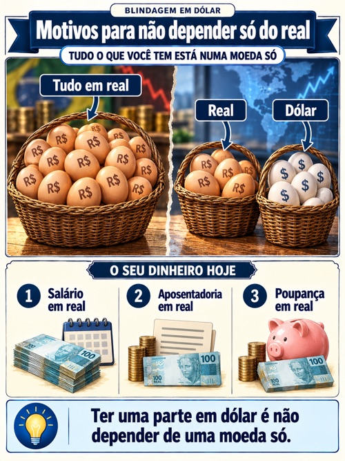 Motivos para não depender só do real