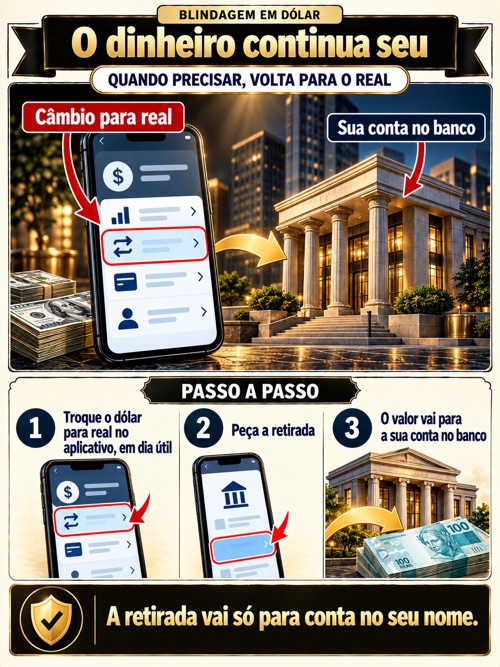 O dinheiro continua seu